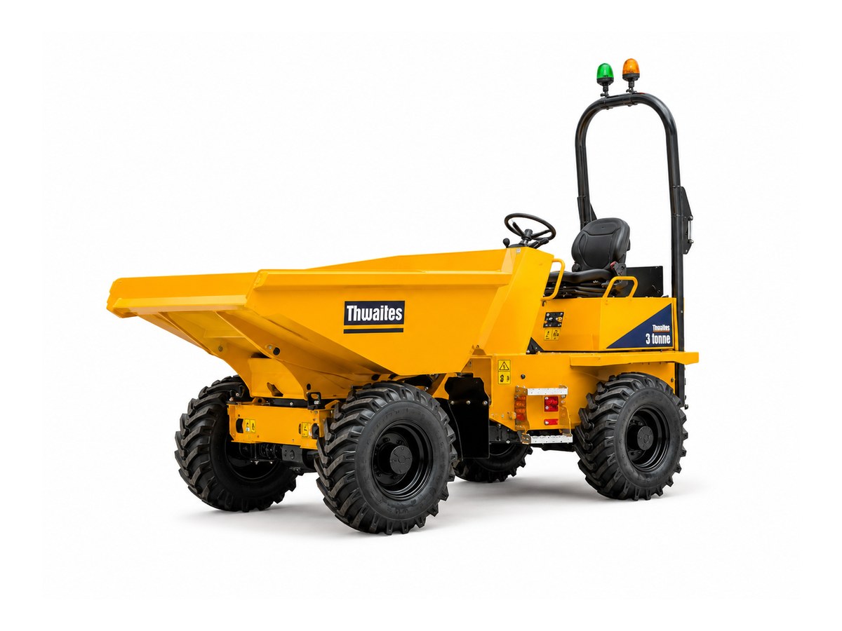 3 tonne dumper available for hire from Bradbury Plant